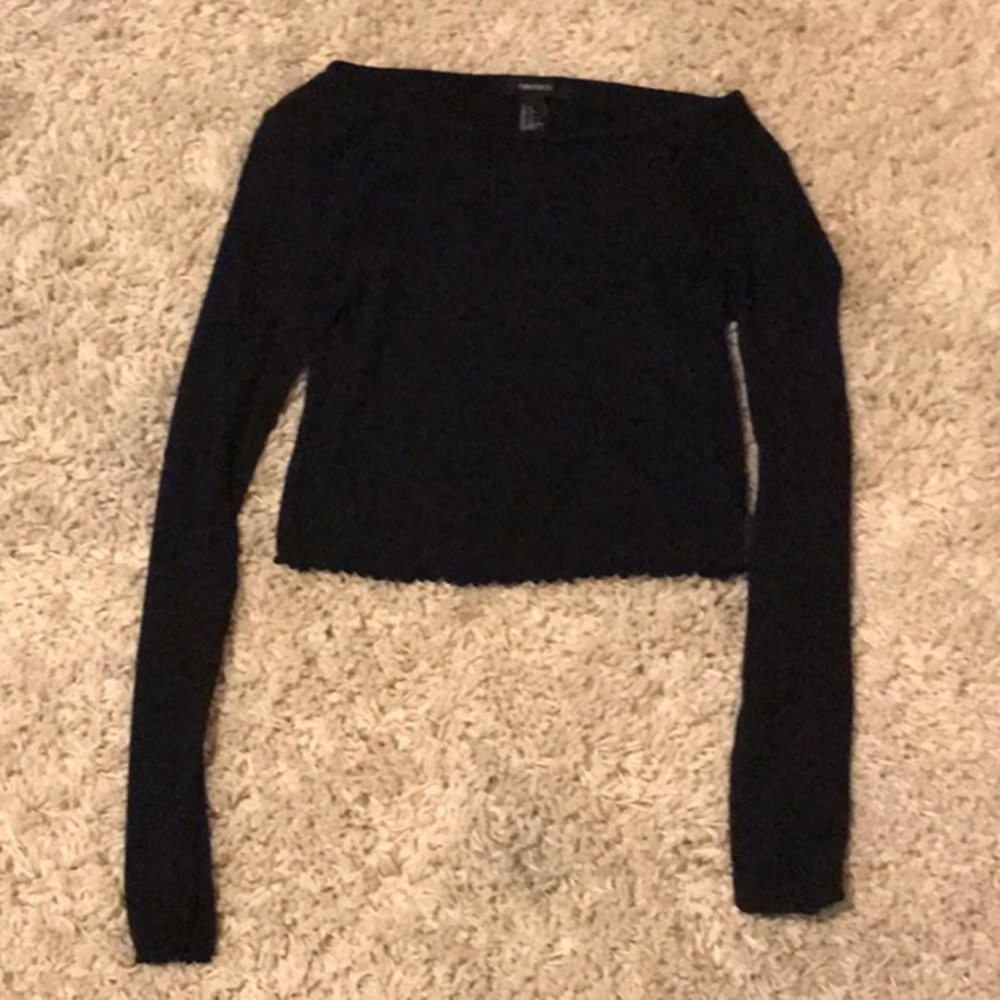 Black crop top